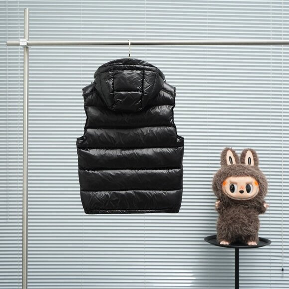 Moncler Black Puffer Vest - Picture 7 of 9